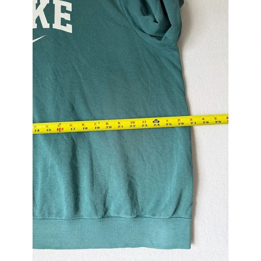 Nike Sweatshirt Men 2X Green Crew Neck Big Logo Pullover Casual Long Sleeve - Picture 9 of 13